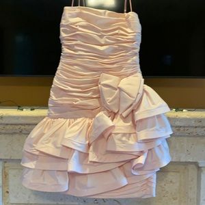 Lillie Rubin light pink strapless vintage